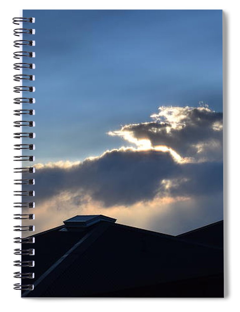 Aloha Spiral Notebook featuring the photograph Silver Lighting Sky@Haleakala Summit, Maui by Bnte Creations