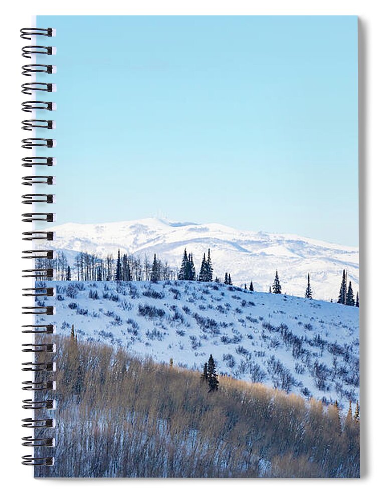 Park City Spiral Notebook featuring the photograph Snowcapped Rockies by Donna Twiford