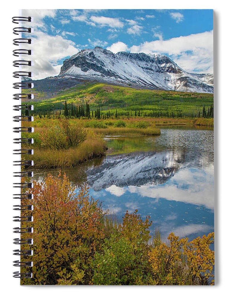00575351 Spiral Notebook featuring the photograph Sofa Mountain, Waterton Lakes by Tim Fitzharris