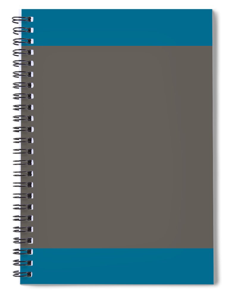 Solid Spiral Notebook featuring the digital art Solid Gray for Matching Home Decor Pillows and Blankets by Delynn Addams