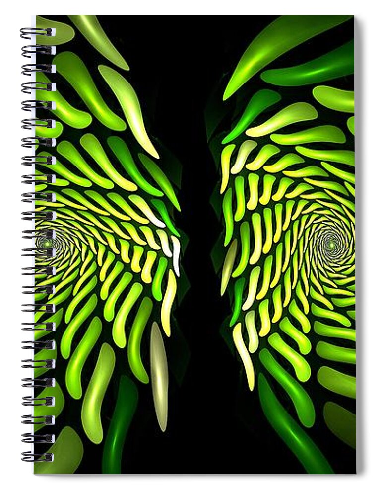 Gardening Spiral Notebook featuring the digital art Some Kinda Weed I Guess I Better Spray It by Doug Morgan