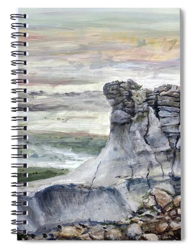Petrified Forest Spiral Notebook featuring the painting Something New by William Brody