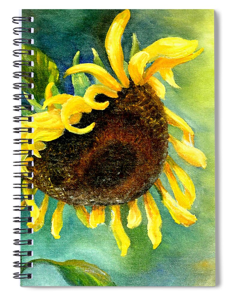 Sunflower Spiral Notebook featuring the painting Son Shine by Art by Carol May