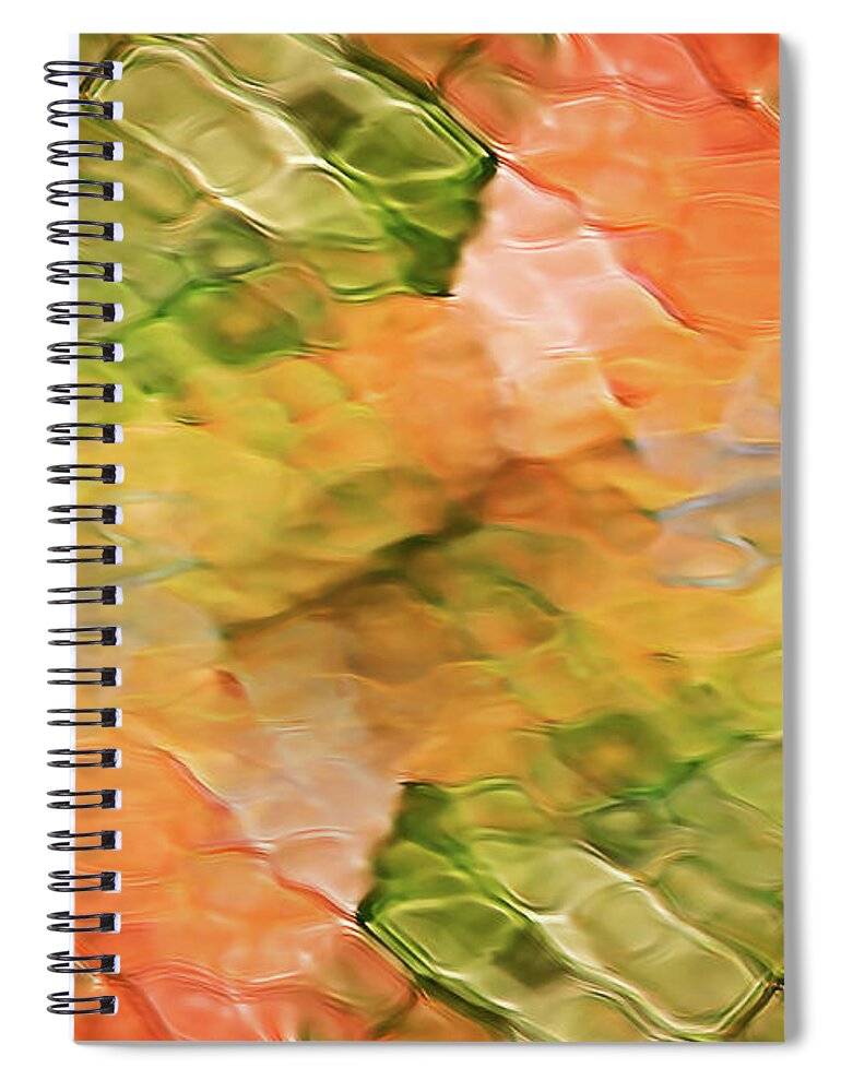 Water Abstract Spiral Notebook featuring the photograph Soothing Colors Water Abstract by Christina Rollo