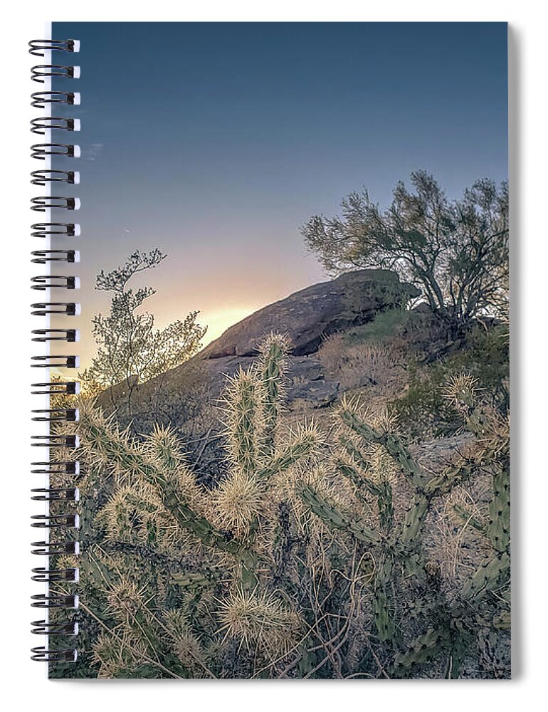 South Spiral Notebook featuring the photograph South Mountain Park by Darrell Foster