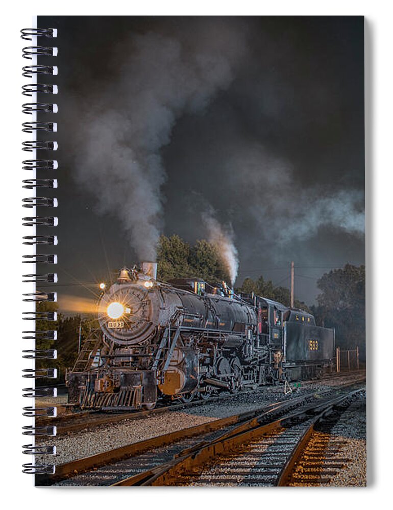 Railroad Spiral Notebook featuring the photograph Southern 4501, all dressed up as LN 1593 by Jim Pearson