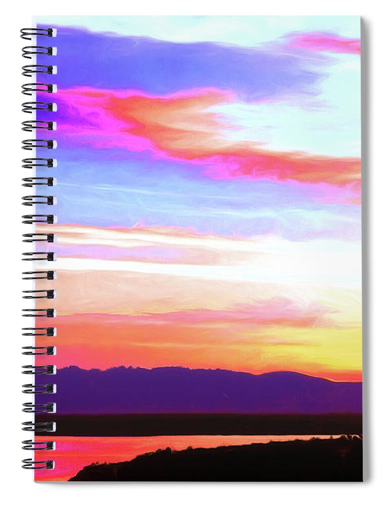 Sunset Spiral Notebook featuring the photograph Space Needle Sunset by Scott Cameron