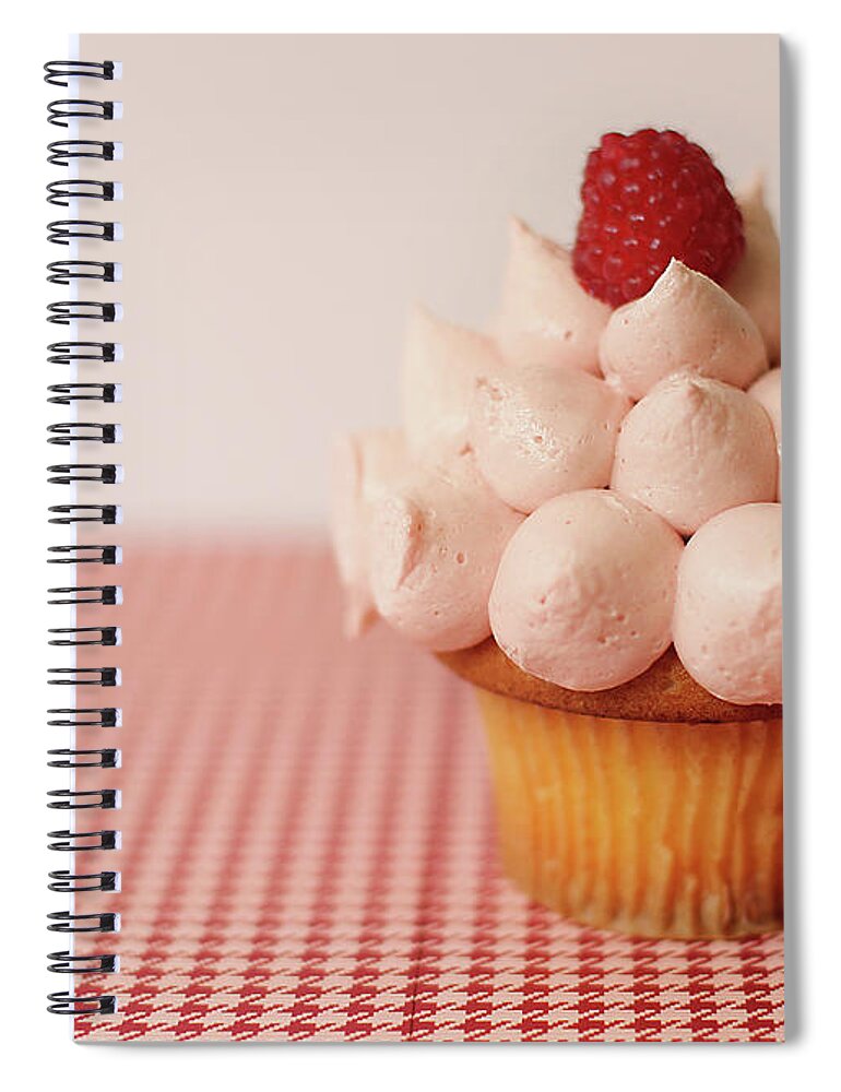 Close-up Spiral Notebook featuring the photograph Spiky Cupcake by Melissa Deakin Photography