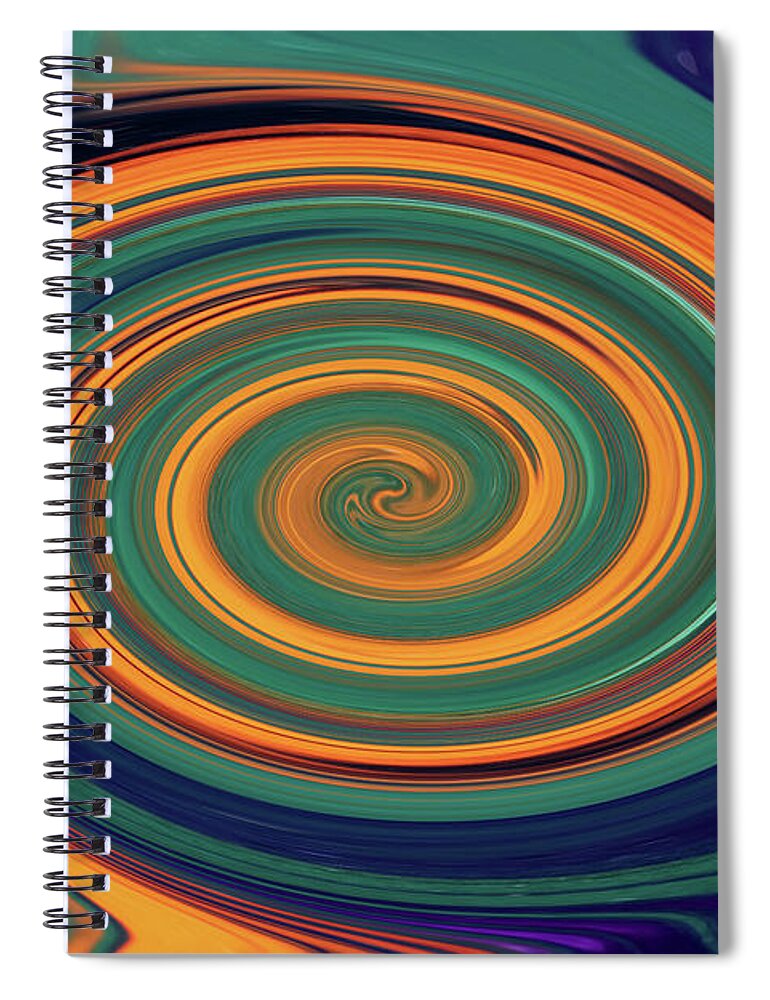 Abstract Spiral Notebook featuring the photograph Spinning Out Of Control by Debbie Oppermann