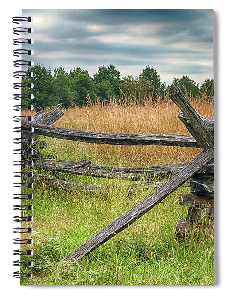 Split Spiral Notebook featuring the photograph Split-Rail Fence by Travis Rogers