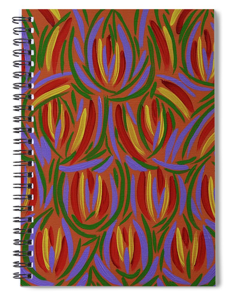 Spring Spiral Notebook featuring the painting Spring by Aicy Karbstein