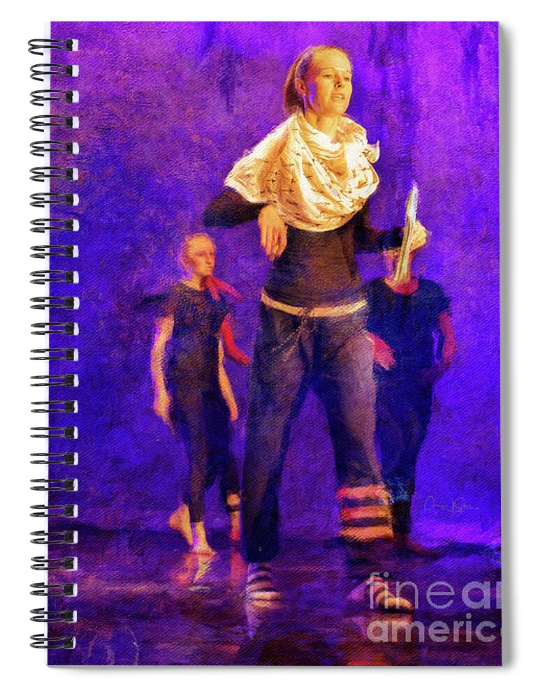 Ballerina Spiral Notebook featuring the photograph Spring Dance Rehearsal 4 by Craig J Satterlee