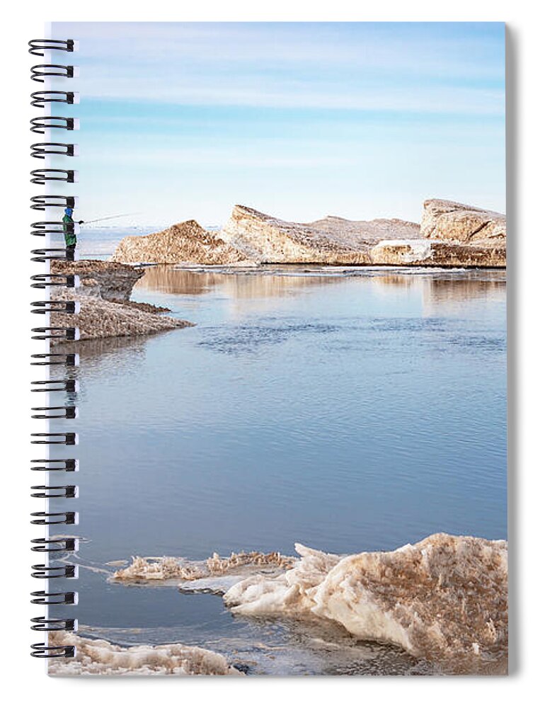 Footsore Fotography Spiral Notebook featuring the photograph Spring Fishing by Gary McCormick