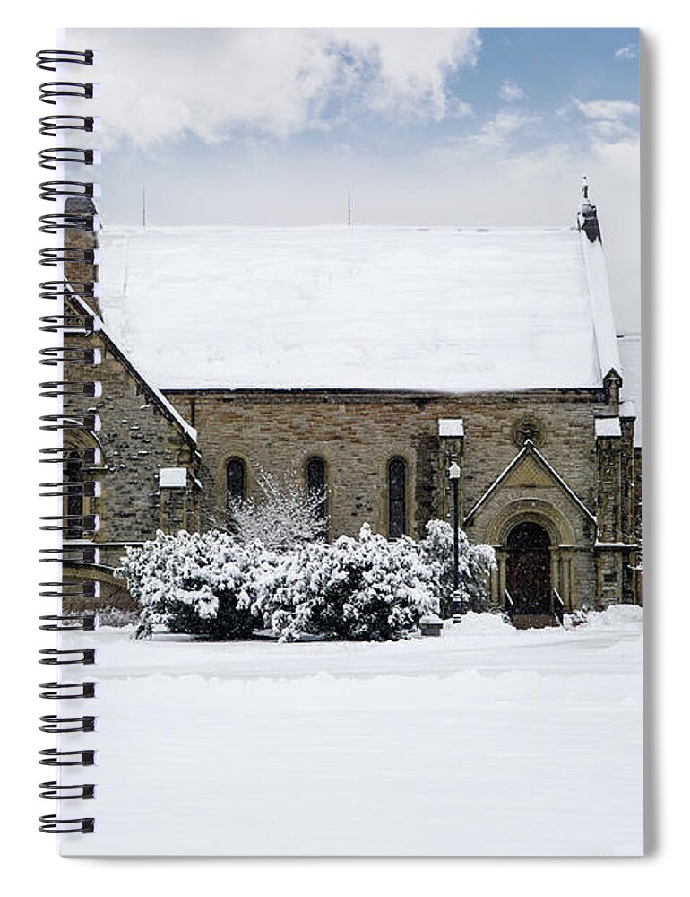 Spring Grove Spiral Notebook featuring the photograph Spring Grove Chapel by Ed Taylor