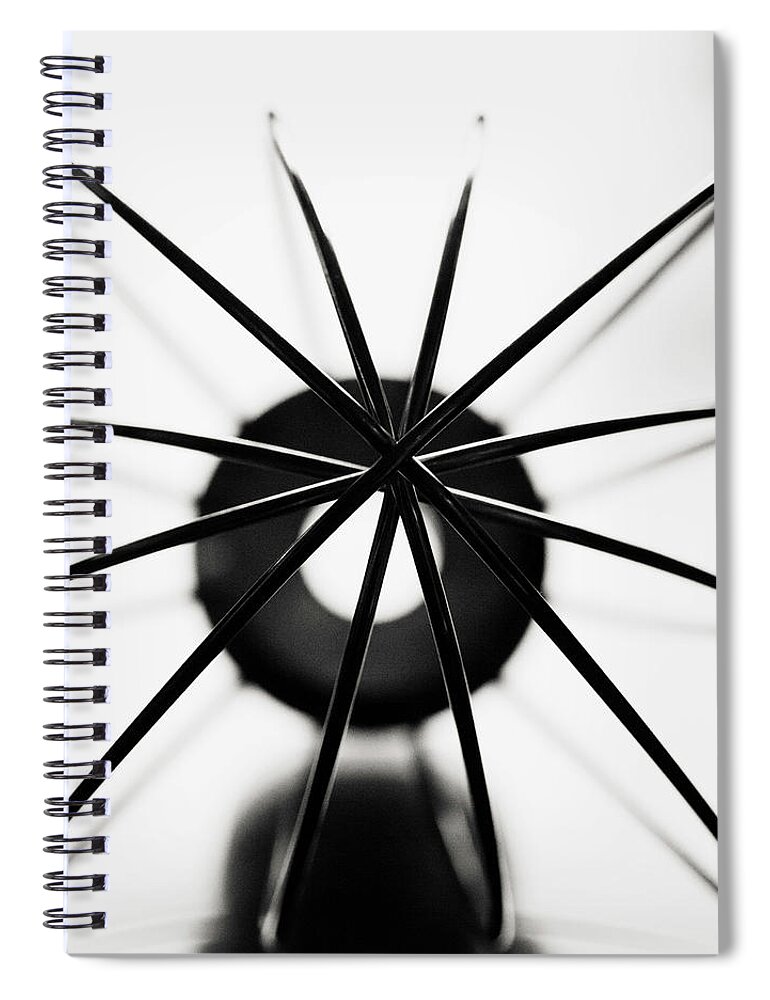 Atlanta Spiral Notebook featuring the photograph Square Crop Wire Whisk by Leanne Godbey