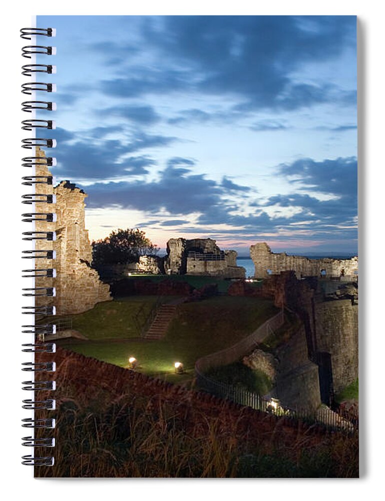 Scotland Spiral Notebook featuring the photograph St Andrews Castle by Jvoisey