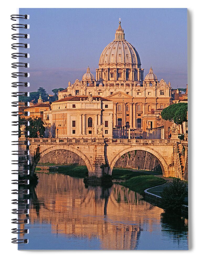 Scenics Spiral Notebook featuring the photograph St. Peters Basilica by Murat Taner