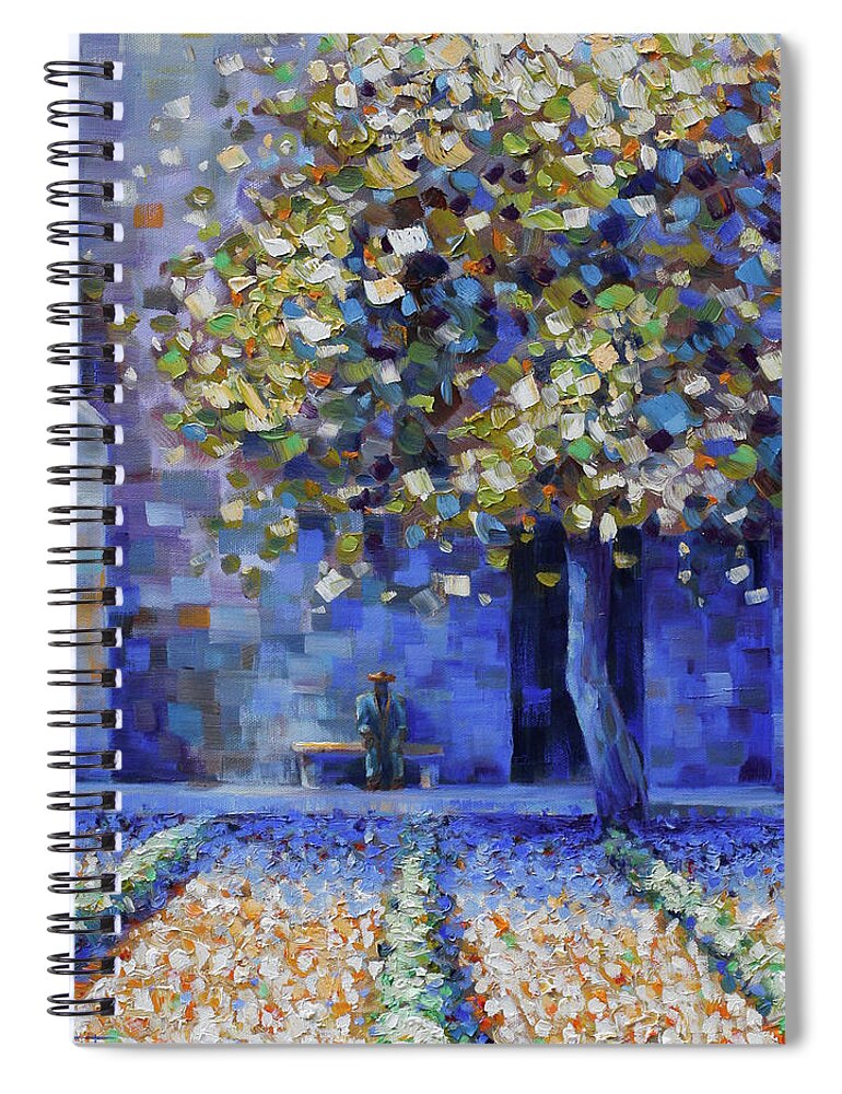  Spiral Notebook featuring the painting St Remy de Provence by Rob Buntin