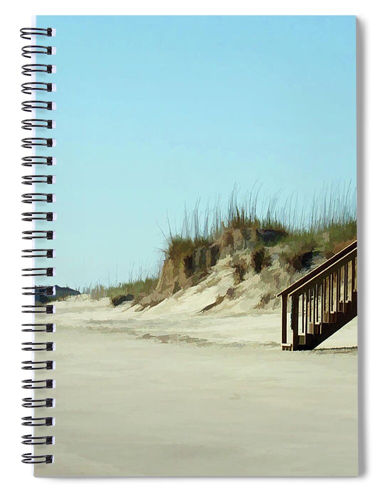 Beach Spiral Notebook featuring the photograph Stairway to Heaven by Roberta Byram