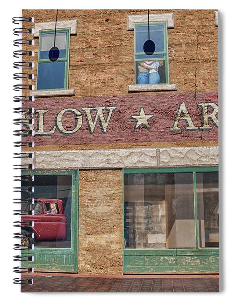 Winslow Spiral Notebook featuring the photograph Standin On The Corner In Winslow No. 2 by Marisa Geraghty Photography