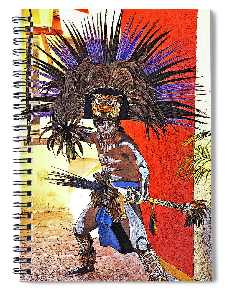 Warrior Spiral Notebook featuring the photograph Standing His Ground by Pheasant Run Gallery