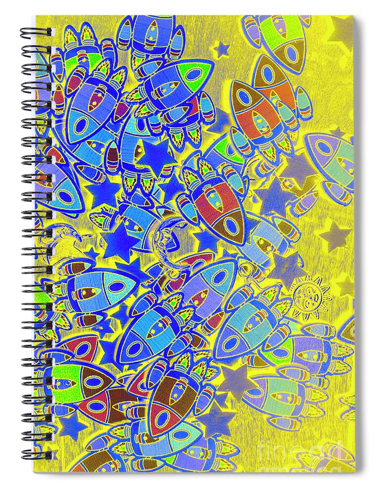 Spaceship Spiral Notebook featuring the photograph Starlight adventures by Jorgo Photography