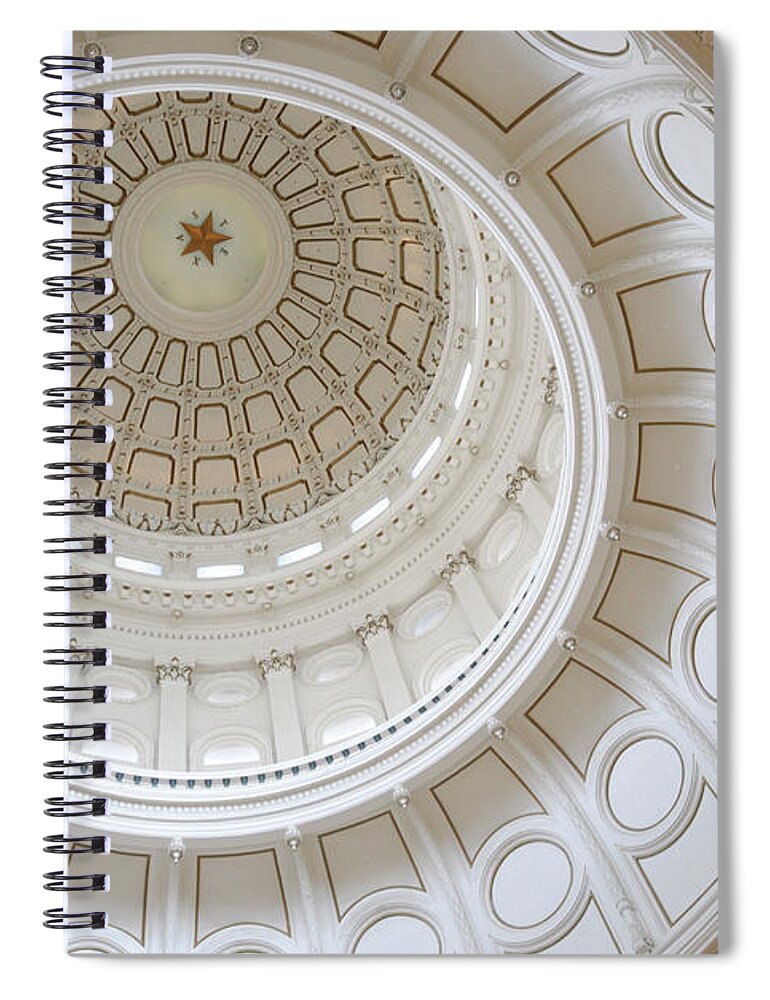 Arch Spiral Notebook featuring the photograph State Capitol Of Texas by Pacoromero