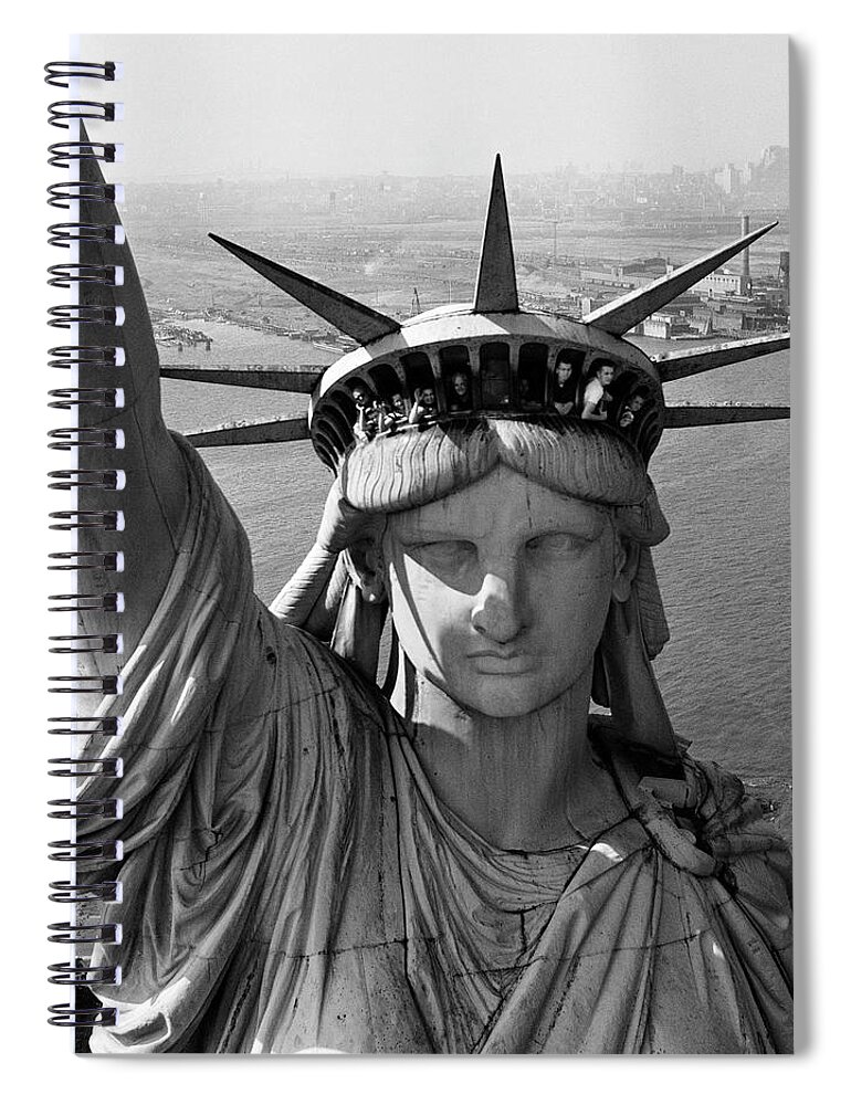 Statue Of Liberty Spiral Notebook featuring the photograph Statue of Liberty by Margaret Bourke-White