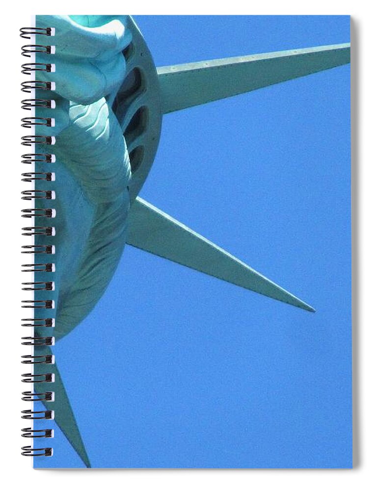 Built Structure Spiral Notebook featuring the photograph Statue Of Liberty by Piera Seghetti