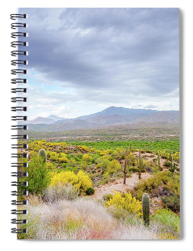 Scenics Spiral Notebook featuring the photograph Steppe In Arizona, Usa by Mmac72
