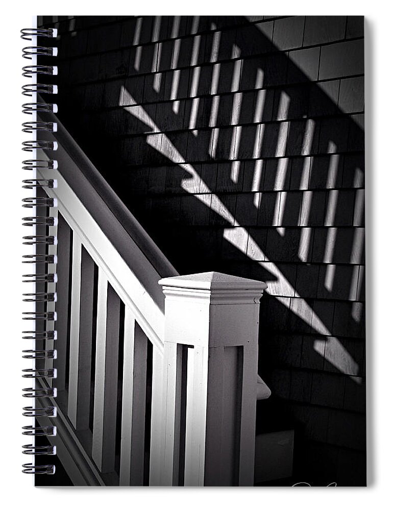 Steps Spiral Notebook featuring the photograph Steppin In Shadows by Rene Crystal