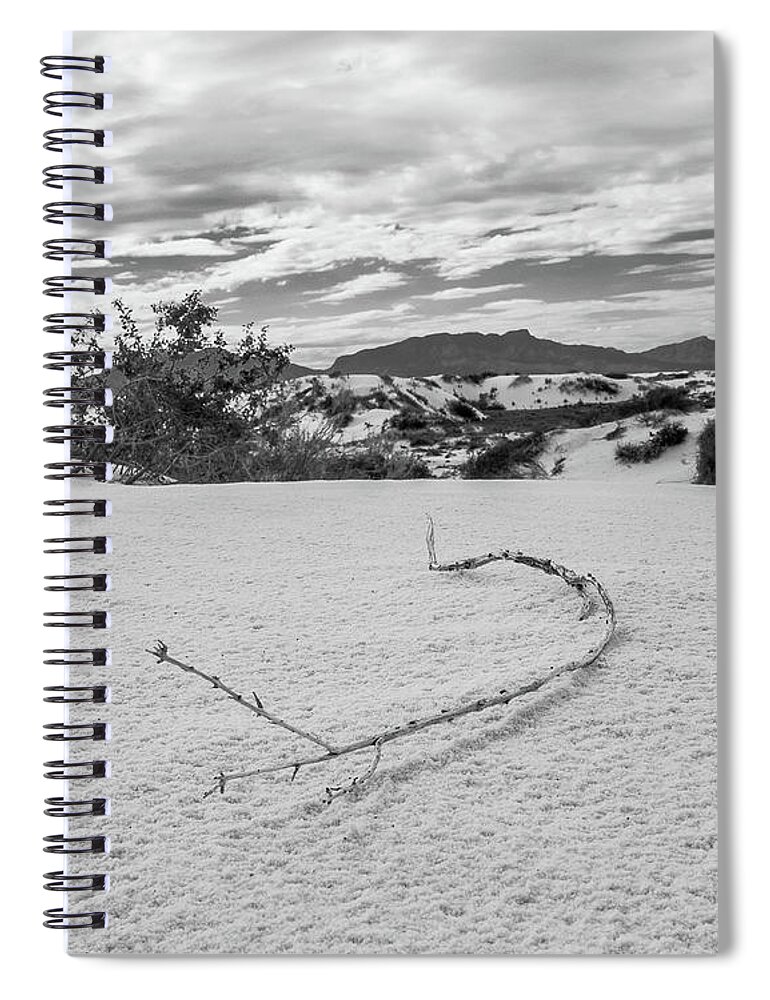 White Sands Spiral Notebook featuring the photograph Sticky Sand by Adam Reinhart