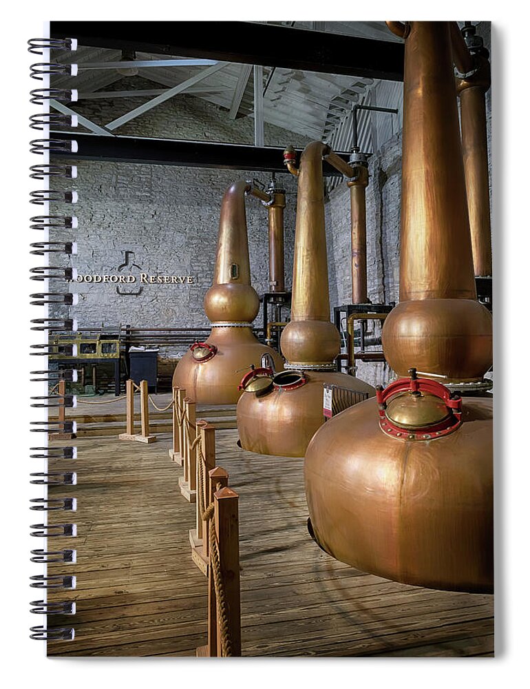 Woodford Reserve Spiral Notebook featuring the photograph Stillroom at Woodford Reserve by Susan Rissi Tregoning