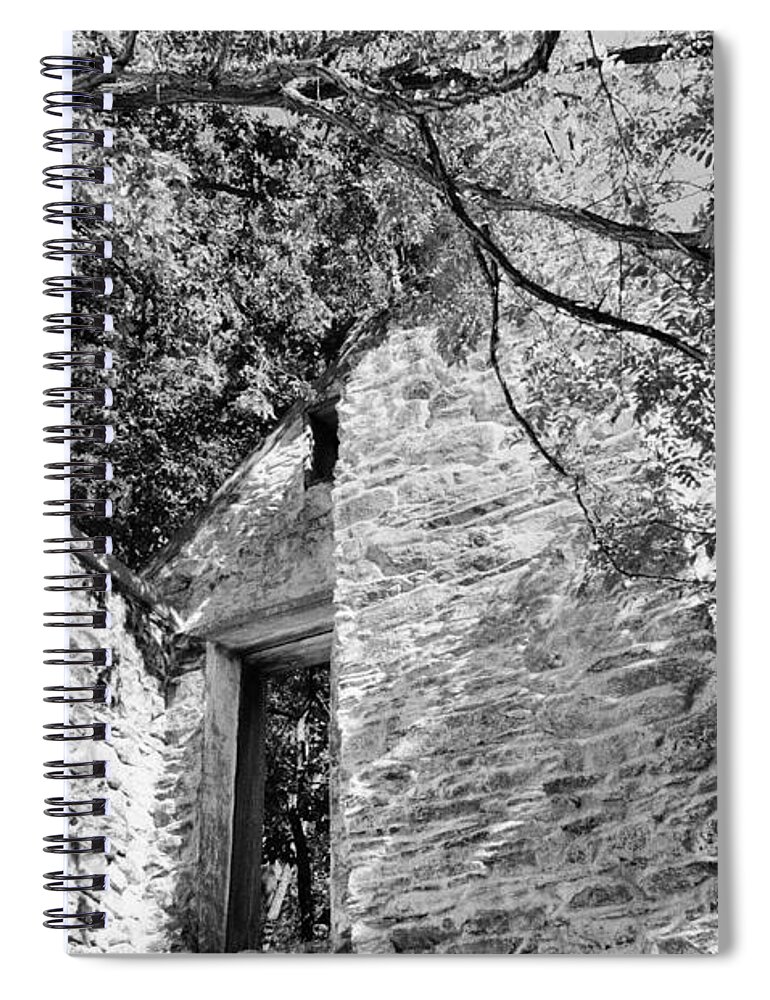 Stone Spiral Notebook featuring the photograph Stone House, Harpers Ferry by Steve Ember