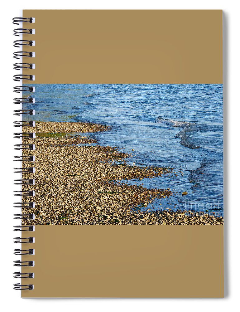 Photography Spiral Notebook featuring the photograph Stony Beach by Sean Griffin