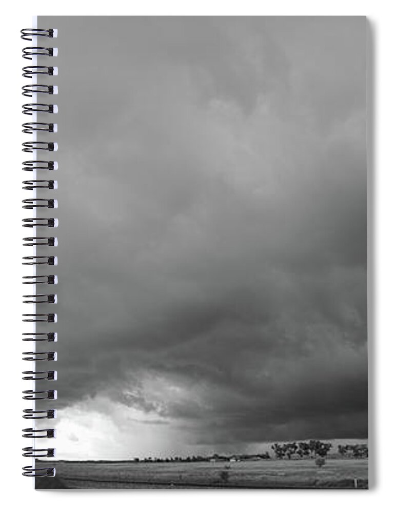 Nebraskasc Spiral Notebook featuring the photograph Storm Chasin in Nader Alley 009 by NebraskaSC