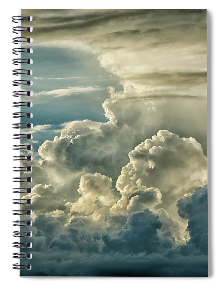Storm Spiral Notebook featuring the photograph Storm Front by Michael Frank