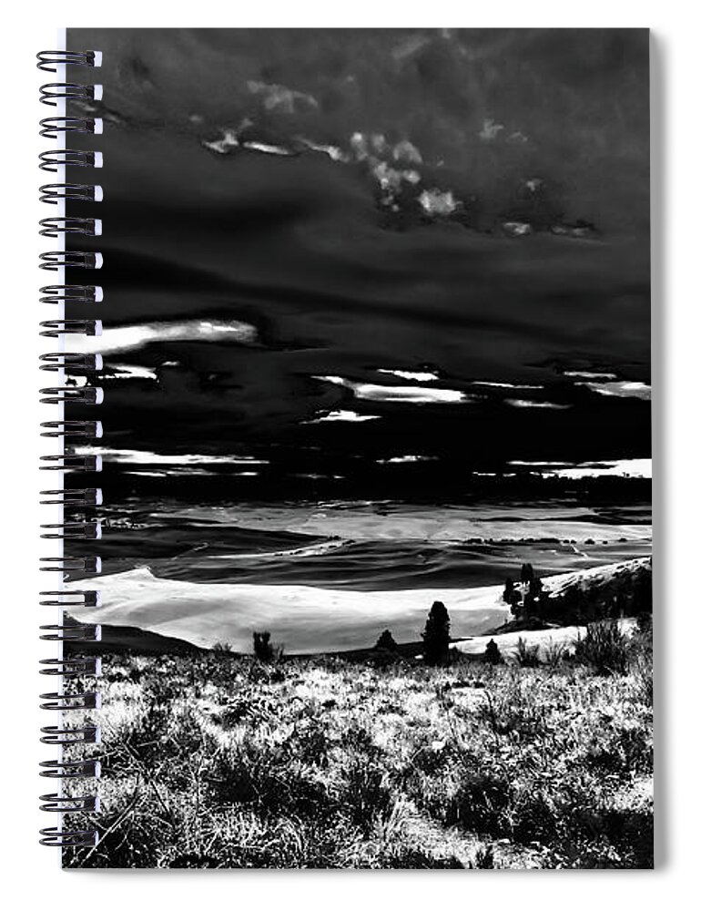 Storm Over The Palouse Spiral Notebook featuring the photograph Storm Over the Palouse by David Patterson