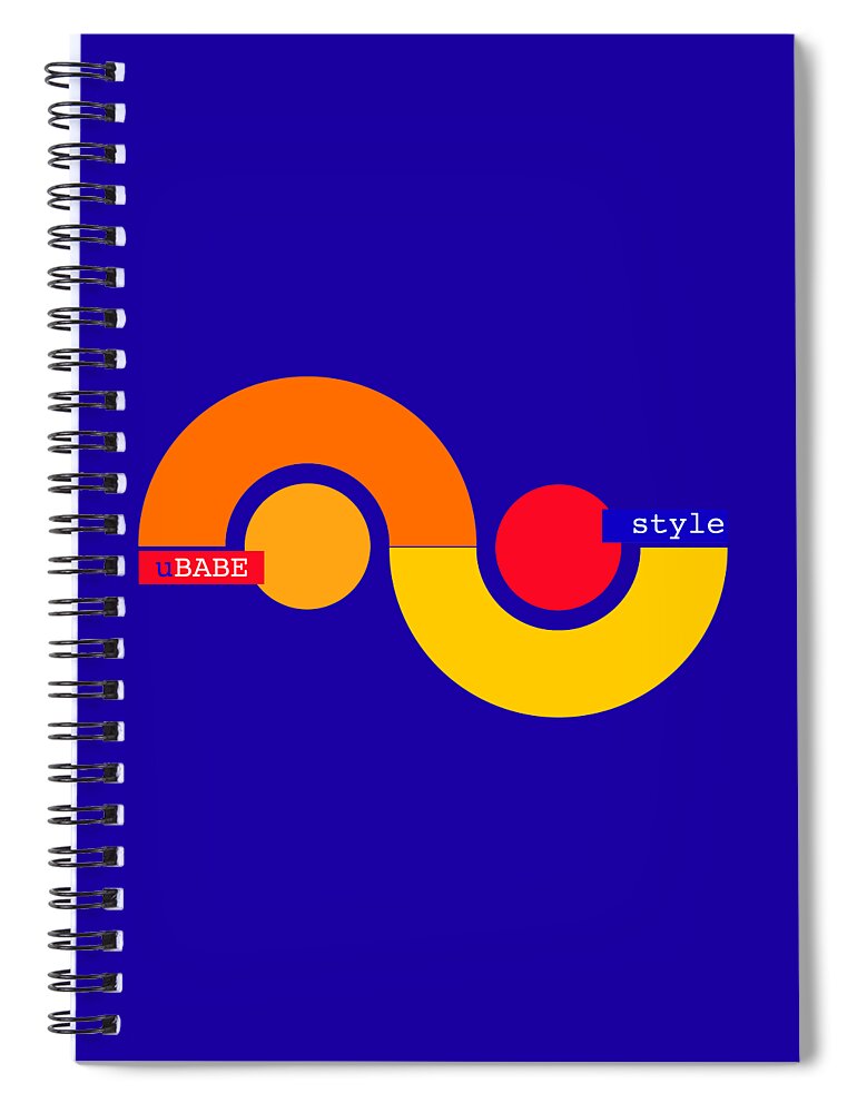 Ubabe Storm Style Spiral Notebook featuring the digital art Storm Style by Ubabe Style