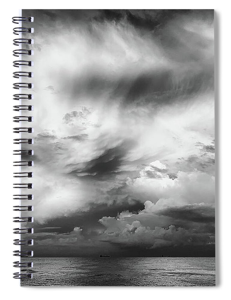 Clouds Spiral Notebook featuring the photograph Stormy 2 by David Pratt