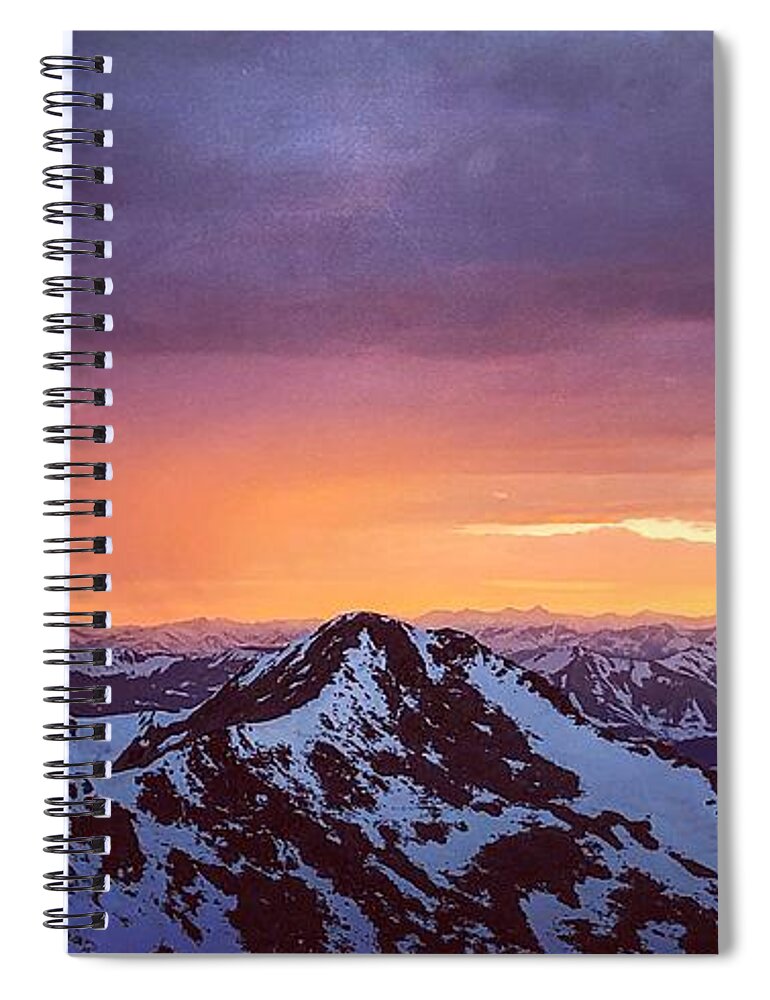 Colorado Spiral Notebook featuring the photograph Stormy Sunset by Kevin Schwalbe
