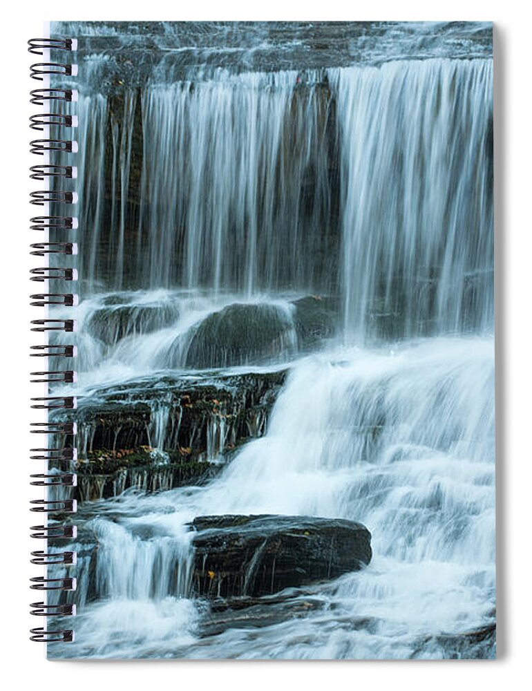 Water Spiral Notebook featuring the photograph Streaming Water Sounds of North Carolina by Dale Powell