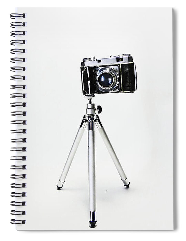 Studio Spiral Notebook featuring the photograph STUDIO. KODAK Retina 2. by Lachlan Main