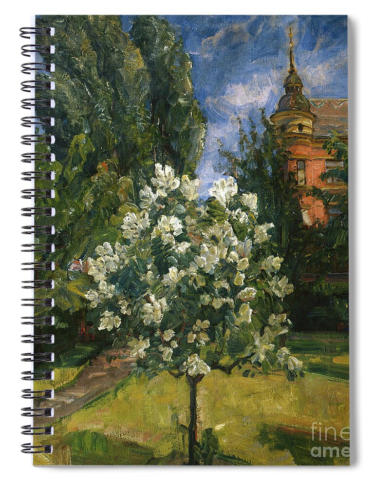 Tree Spiral Notebook featuring the painting Summer Day By Thorolf Holmboe by Thorolf Holmboe