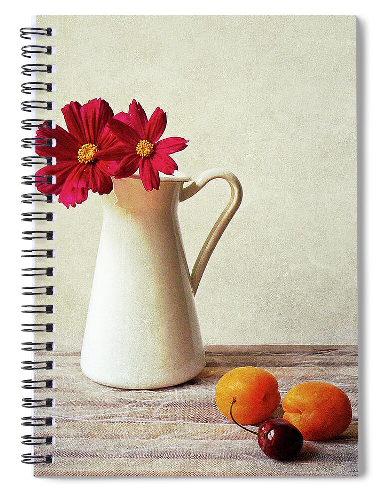 Cherry Spiral Notebook featuring the photograph Summer Still Life by By Margoluc