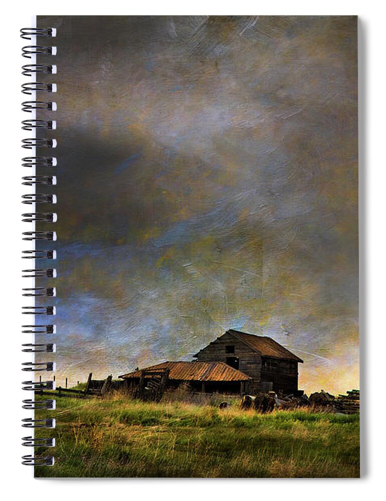 Farm Spiral Notebook featuring the photograph Summer Storm by Theresa Tahara