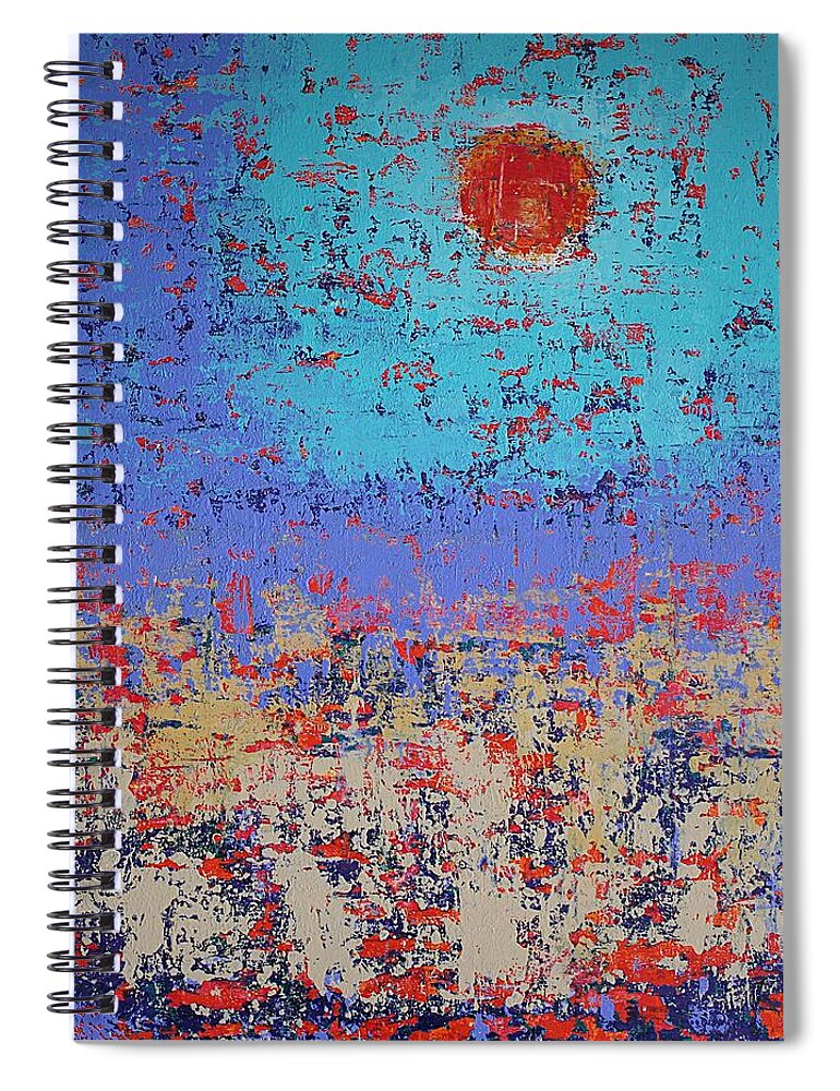 Tidepool Spiral Notebook featuring the painting Summertide original painting by Sol Luckman