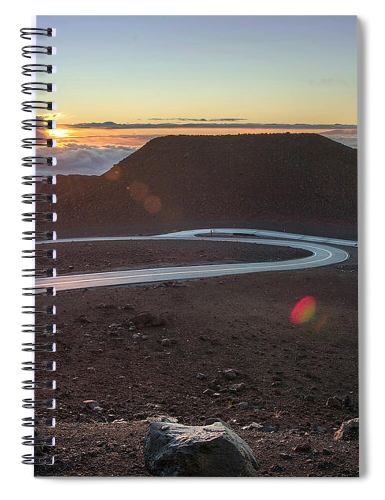 Maui Spiral Notebook featuring the photograph Summit Sunrise by Steven Keys