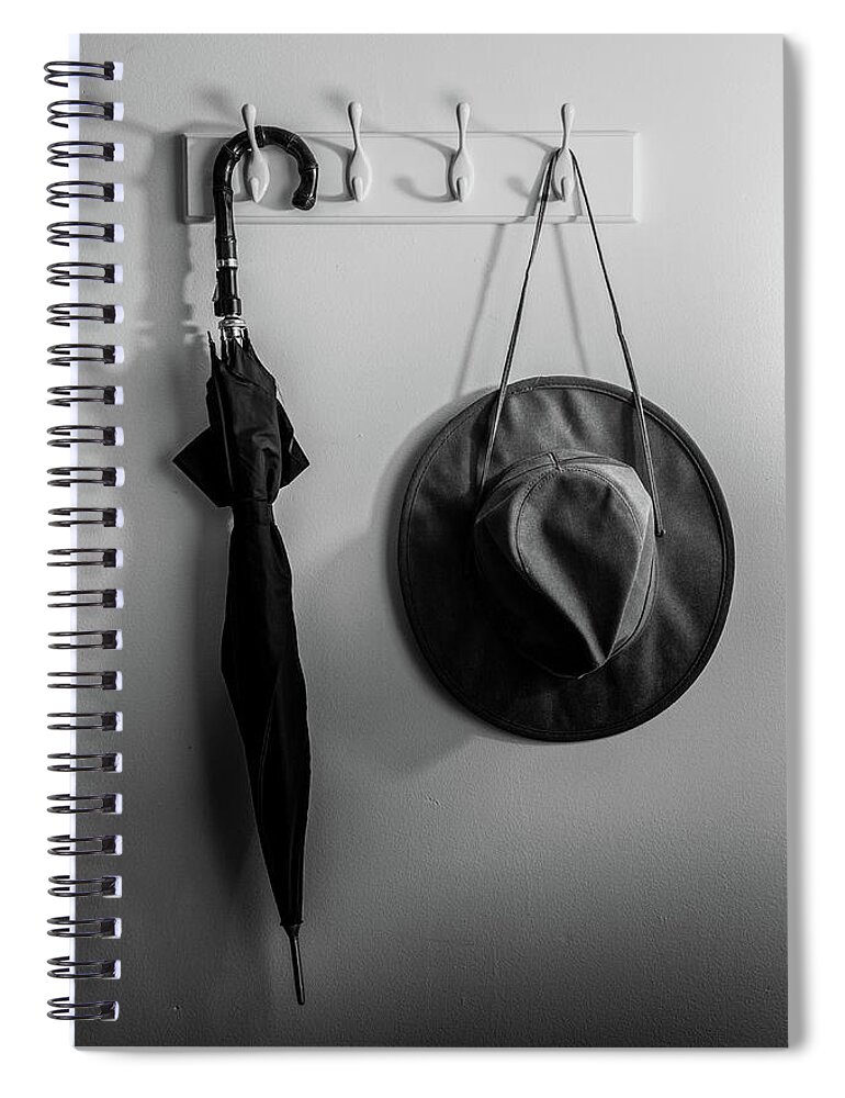Umbrella Spiral Notebook featuring the photograph Sun Will Shine by Bob Orsillo