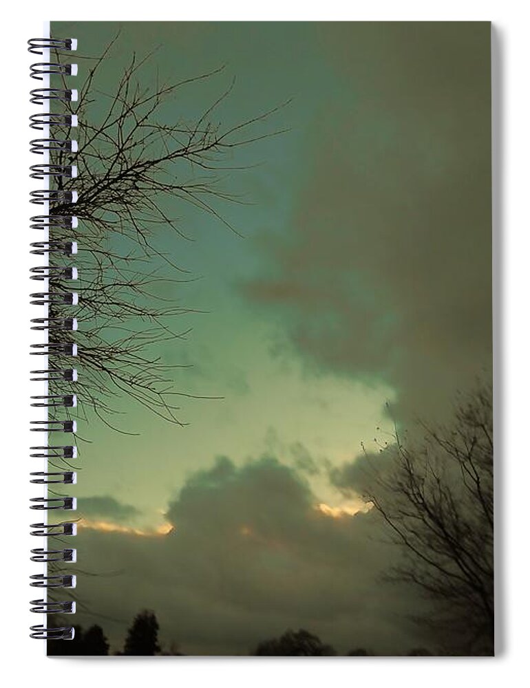 Weather Spiral Notebook featuring the photograph Sundown Weather by Richard Thomas